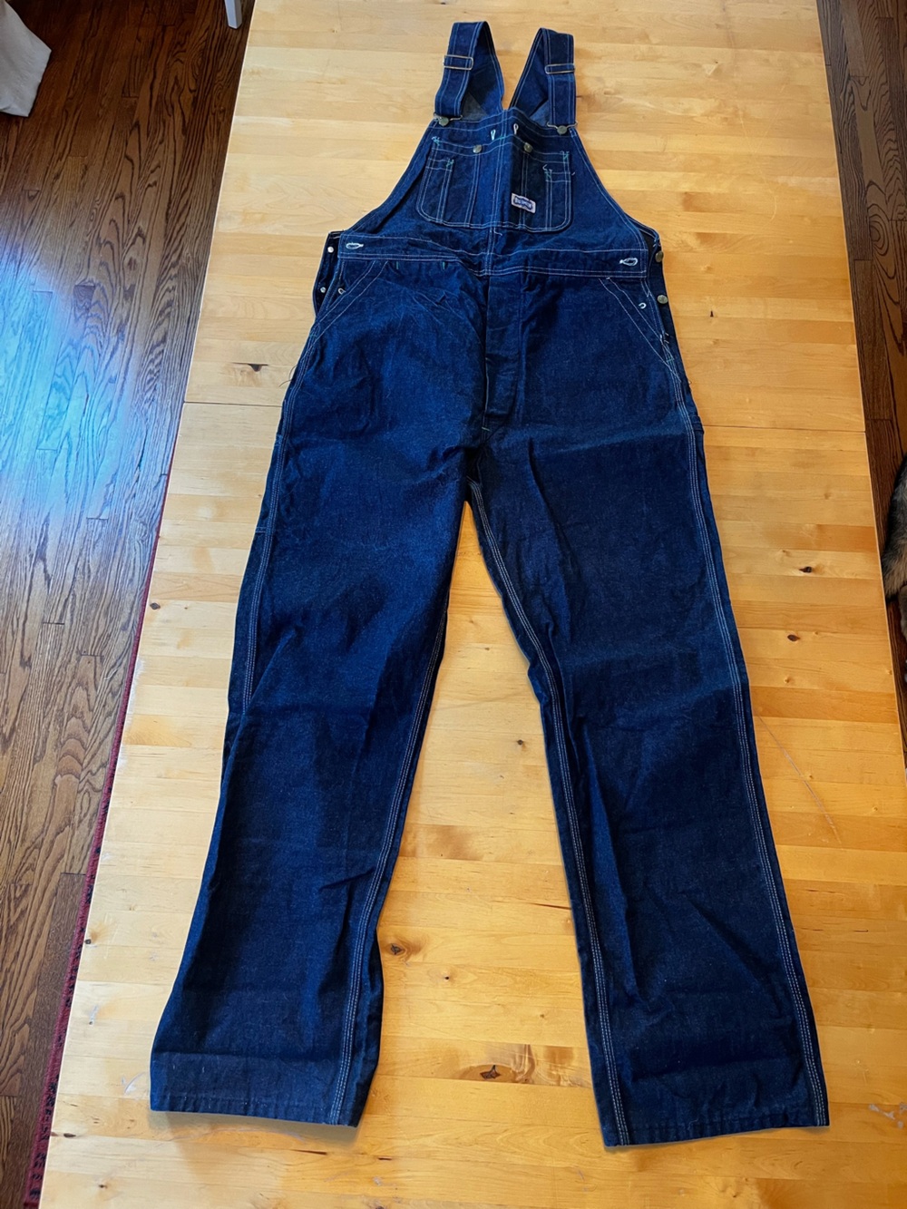 Classic Dark Blue Denim Overalls for Men